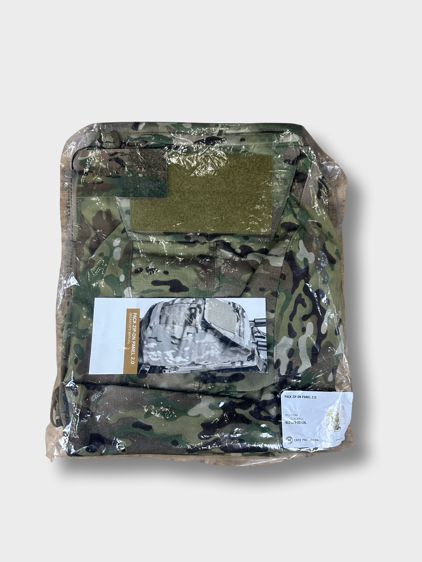 Crye Precision Pack Zip On Panel 2.0 Multicam L/XL New